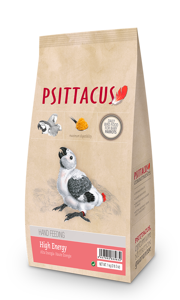 PAPILLA ALTA ENERGÍA 1KG Caique cabeza negra, Yacos, You-you