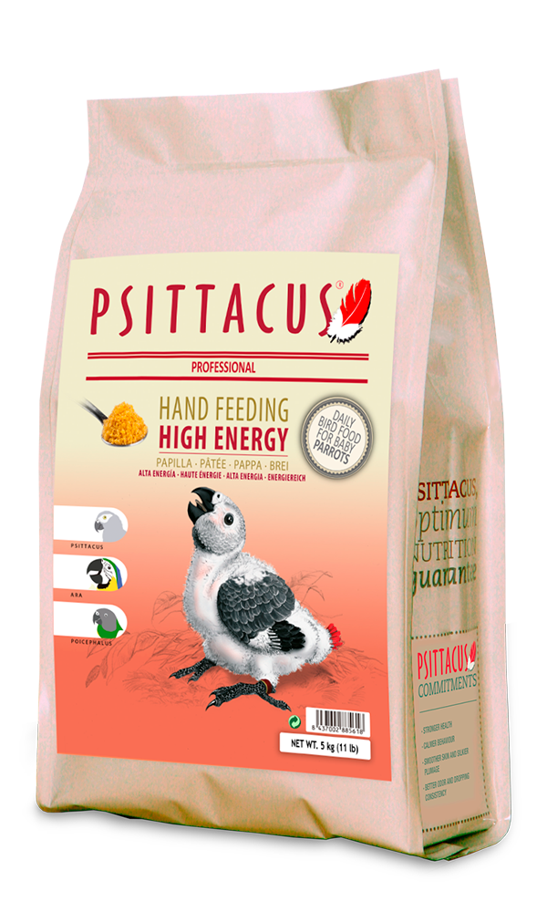 PAPILLA ALTA ENERGÍA 5KG Caique cabeza negra, Yacos, You-you