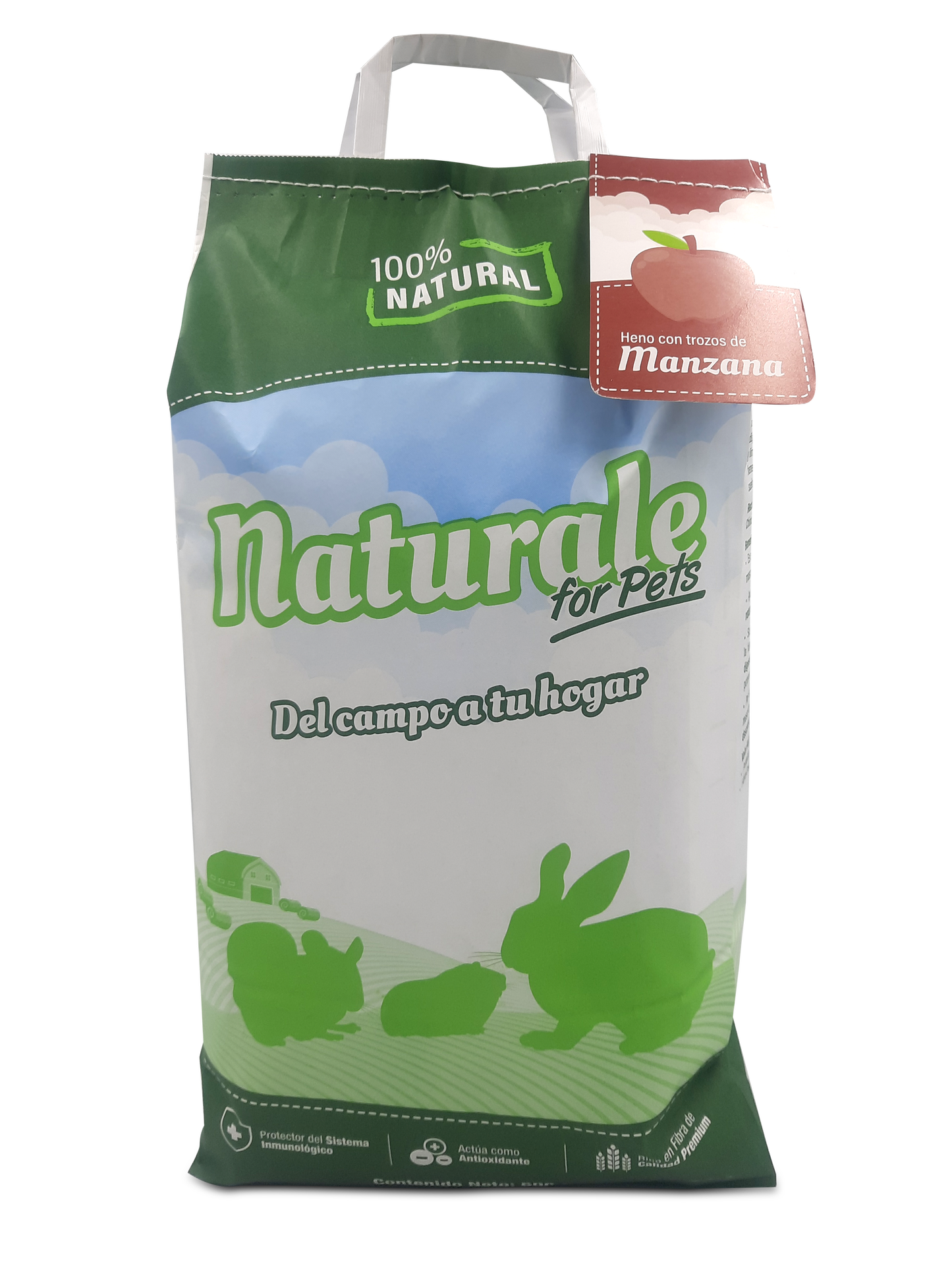 Heno con Trozos de Manzana: Un snack natural y delicioso para el forrajeo