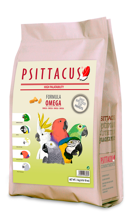 PELLET OMEGA  3 KG Amazonas, Cacatúas