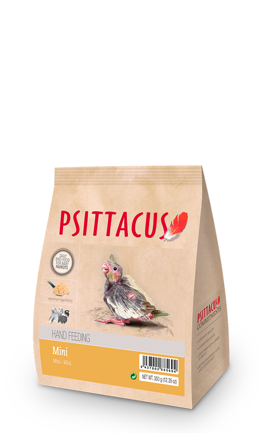 PAPILLA MINI LOROS Agapornis 350gr, Cacatúa galah, Cotorra del sol, Neophemas, Ninfas, Periquito ondulado, Rosellas