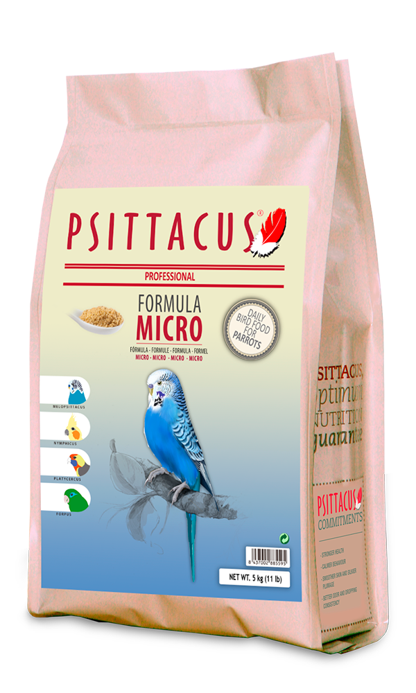 PELLET MICRO 5KG   Neophemas, Ninfas, Periquito de rabadilla roja, Periquito ondulado (copia)