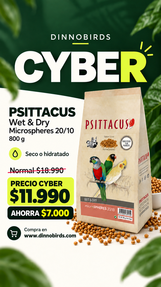 Psittacus Wet & Dry Microspheres 20/10 800 g