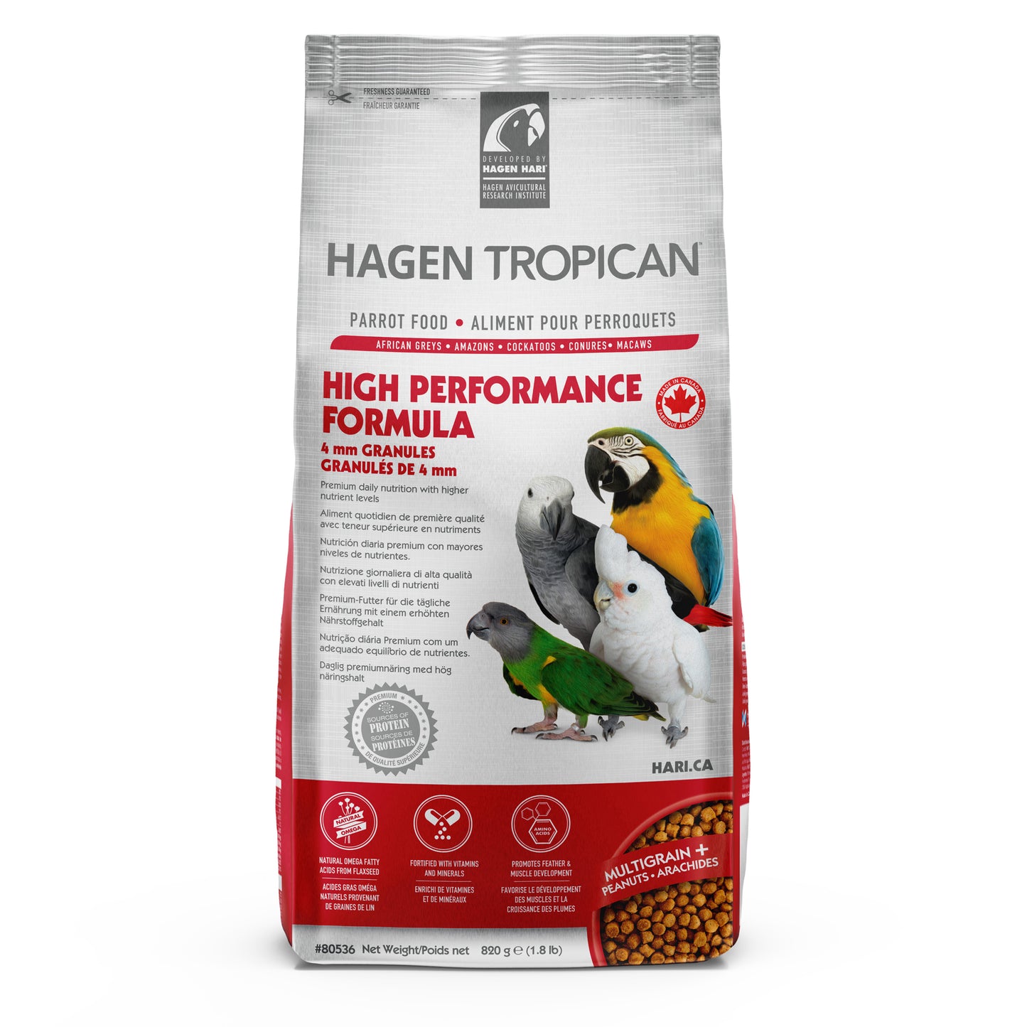 HARI TROPICAN HIGH PERFORMANCE GRANULOS 4 MM 11.34KG