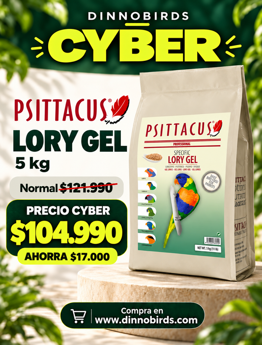 Psittacus Lory Gel 5 kg, precio Cyber $104.990