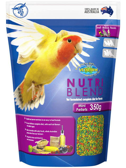 Mini pellets  350 GR - pequeños y medianos loros 350 GR